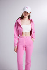 Women's Beige High Waist Straight Cut Chunky Mixed Tracksuit Hlmixedesofunderwear