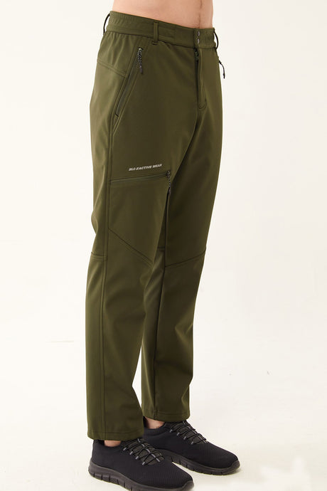 Men's Navy Softshell Winter Outdoor Pants With Zipper Pockets 0335 Tb23ml05w0335-1