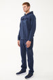 Men's Navy Blue Pocket Casual And Sports Sweatpants 1545 Tb23ml05w1545-1