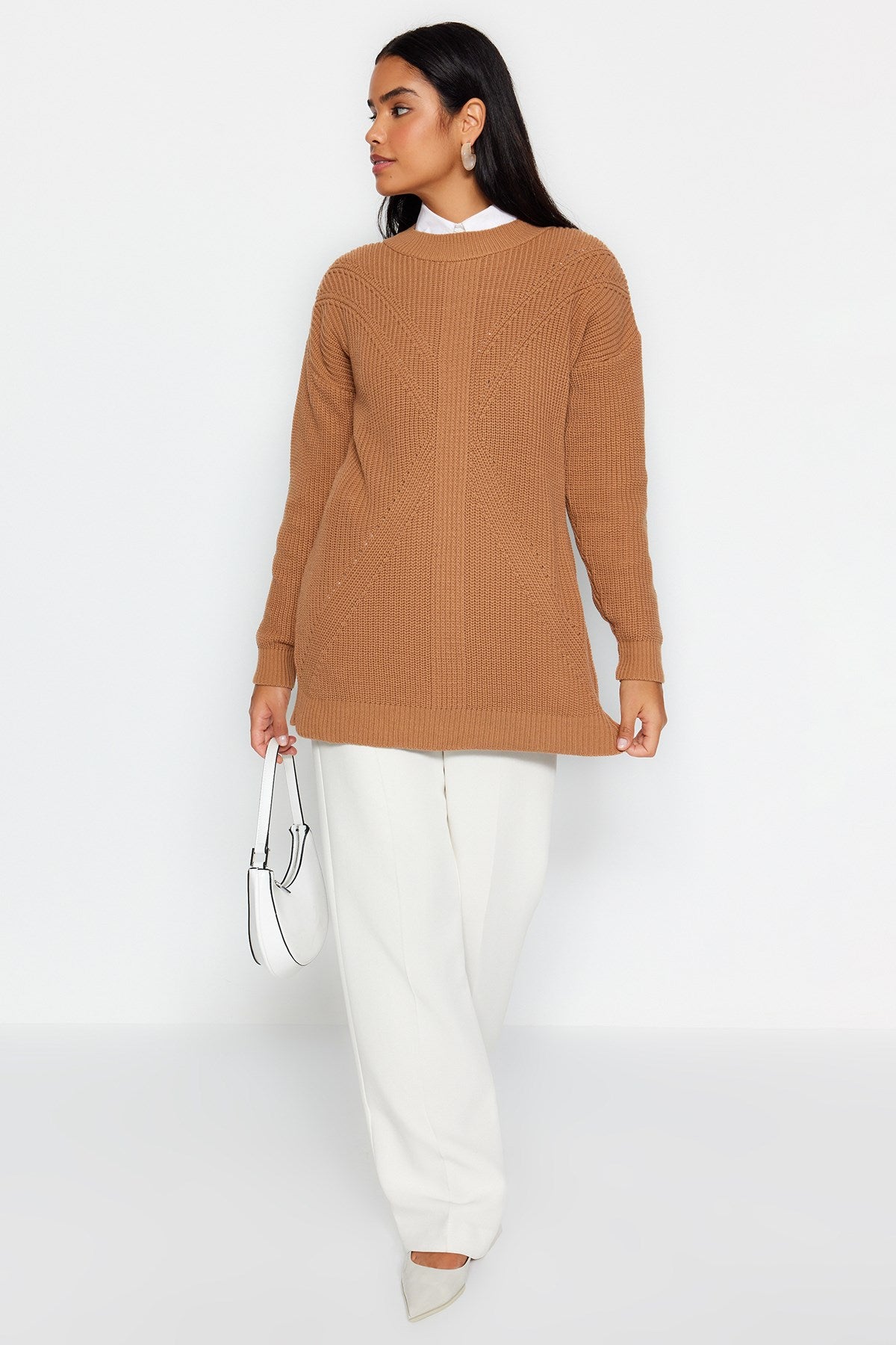 Saks Crew Neck Knitwear Sweater Tctaw24ak00023