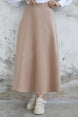 Elly Scuba Skirt - Beige Ms00in01