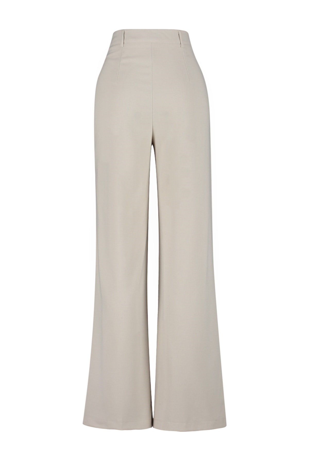 Beige Wide Leg/wide Leg High Waist Woven Pants Twoss23pl00314