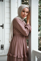 Women Monica Mink Chiffon Dress Gzc1monca60