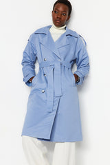 Beige Belted Water Repellent Trench Coat Twoss20tr0012