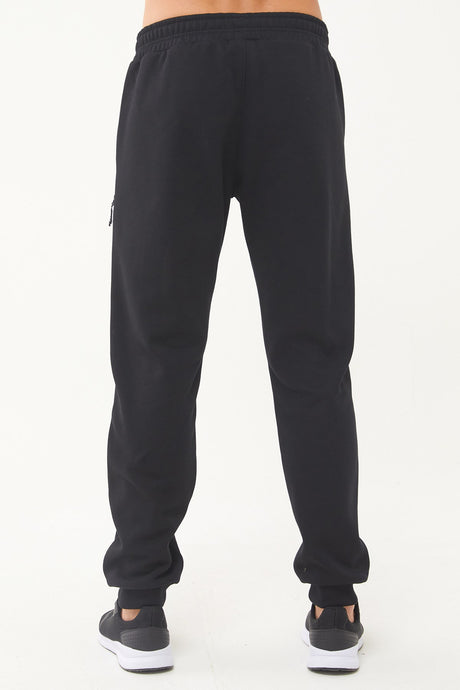 Men's Navy Blue Ribbon Leg 3 Thread Charcoal Winter Pocket Tracksuit Pants 1662 Tb23ml05w1662-1