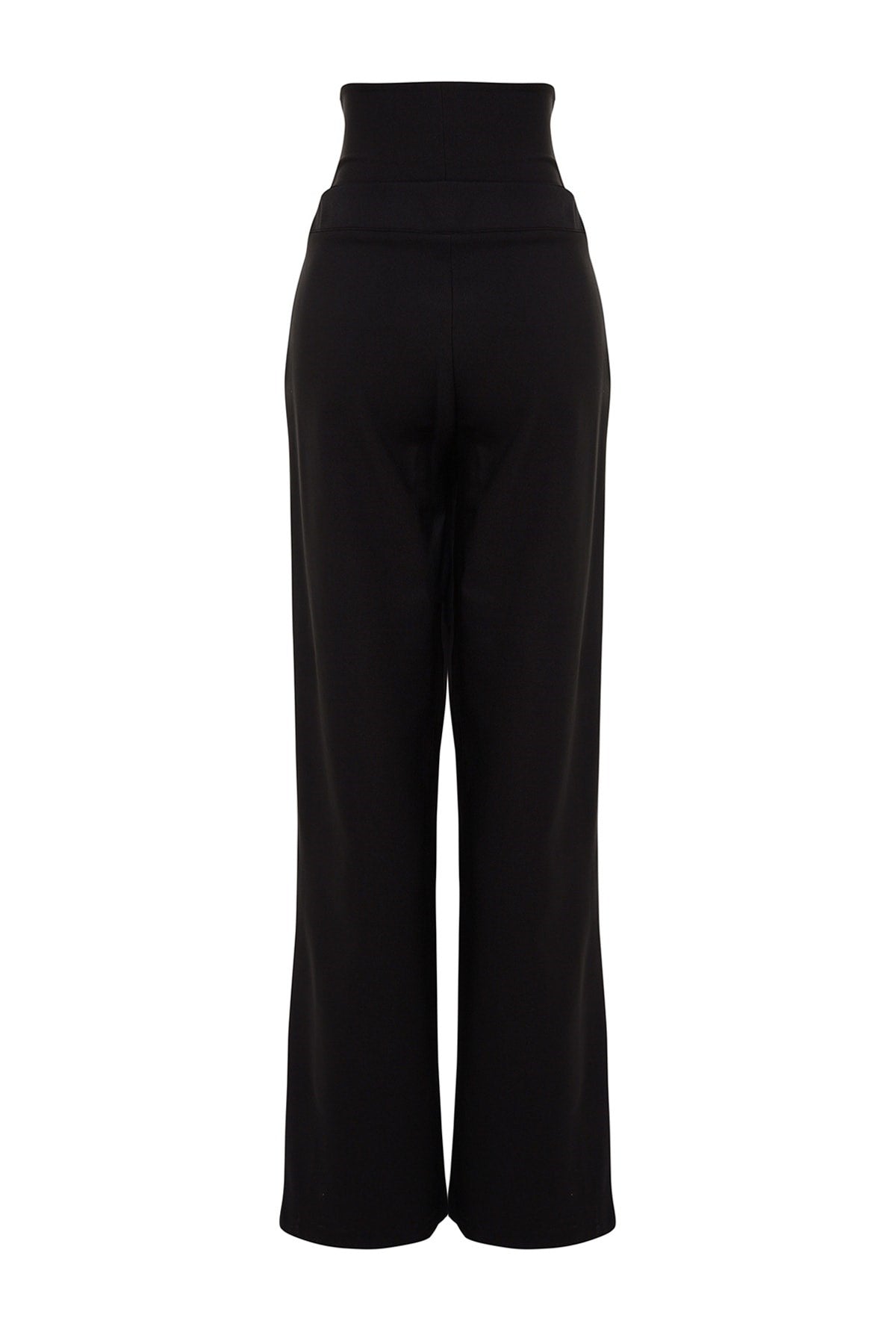 Black Woven Corset Detailed Pants Tprss23pl00033