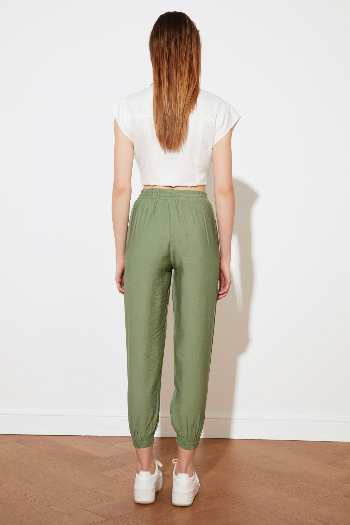 Green Jogger Woven Pants Twoss20pl0129