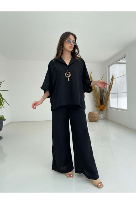 Black Necklace Suit 50374