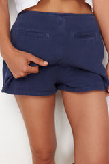 Pink Pocket Detailed High Waist Denim Shorts Twoss24sr00115