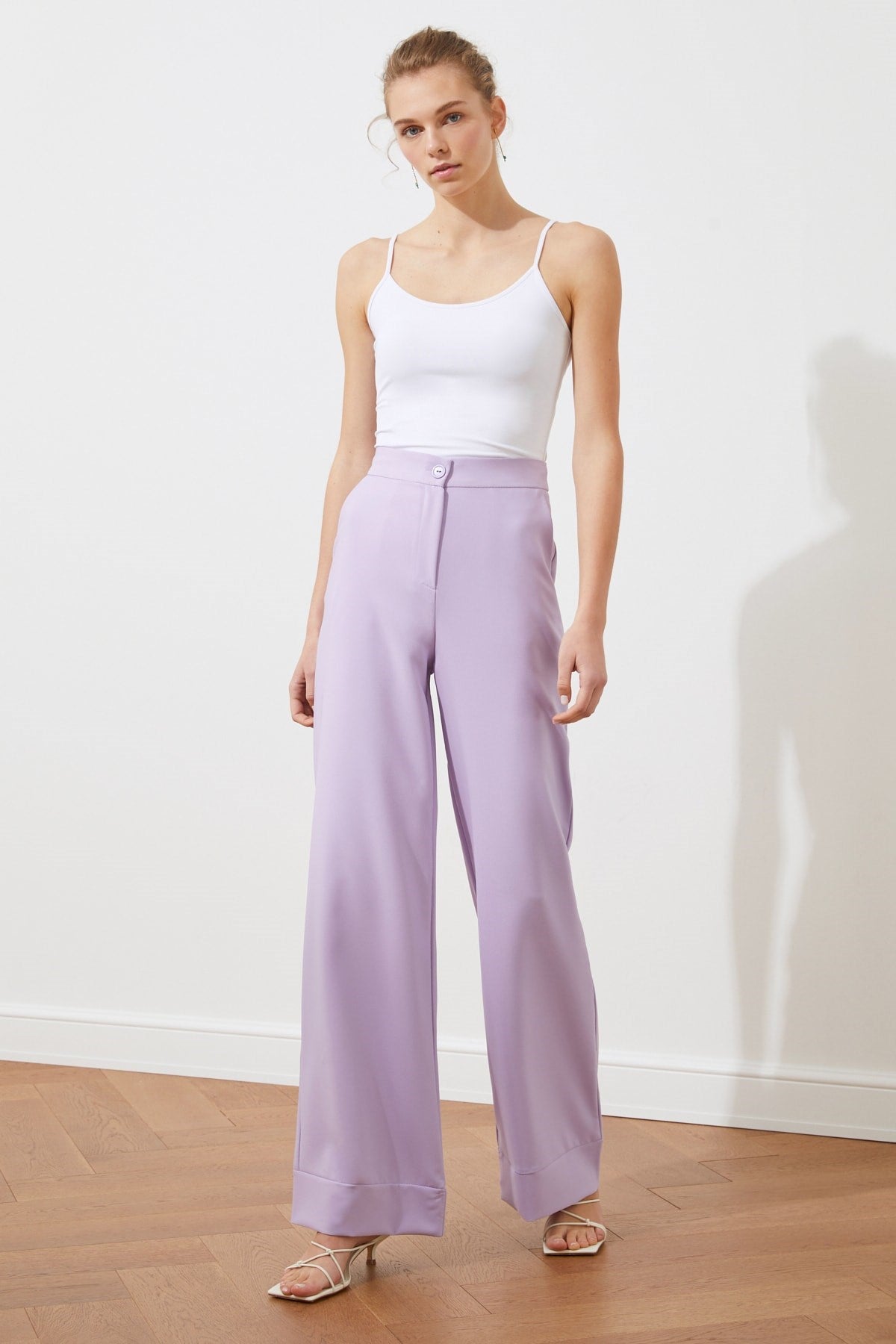 Lilac Wide Leg/wide Leg Woven Pants Twoss19st0179