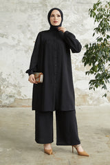 Arfa Ayrobin Button Down Suit - Black Ms00mc34844