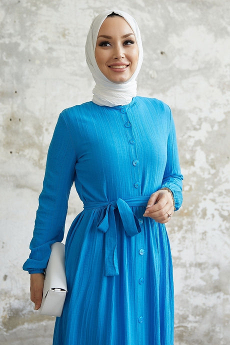 Lemina Belted Dress - Blue Ms00as8900