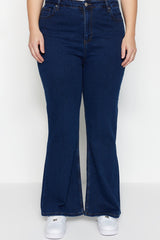 Black High Waist Flare Jeans Tbbaw23je00001