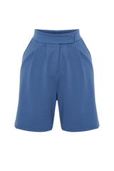 Grey Pleated Velcro Closure Shorts & Bermuda Twoss24sr00008