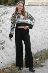 Grey Knitted Tube Leg Wool Pants M10060000pn98248