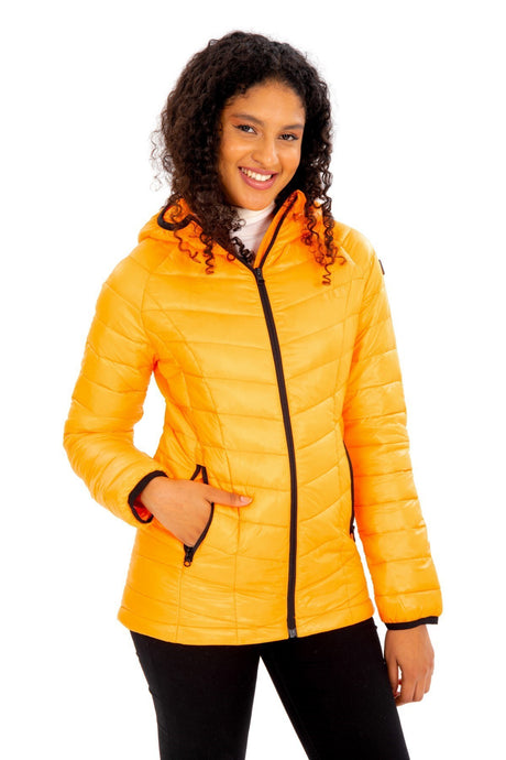 Women Short Fixed Hooded Padded Seasonal Sports Inflatable Coat 8722 Gfx8722