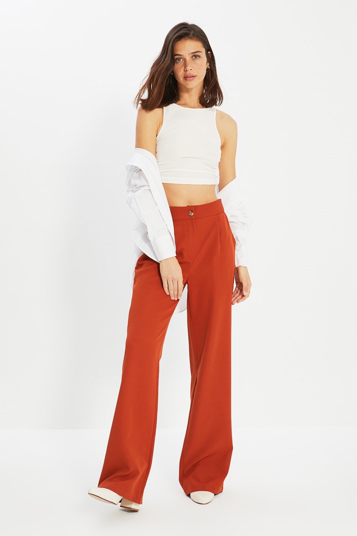 Tile Wide Leg Wide Leg Woven Pants Twoaw22pl0139