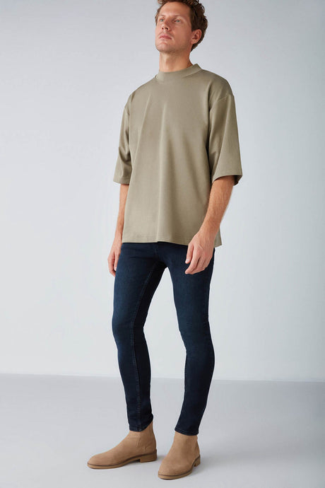 Ascolı Basic Oversize Khaki T-shirt Ascoli01092022