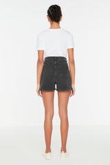 Indigo Mom High Waist Denim Shorts Twoss20sr0210