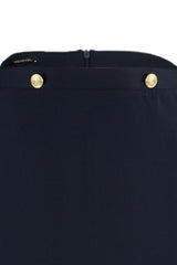 Navy Blue Mini A-line Woven Skirt Twoaw20et0370