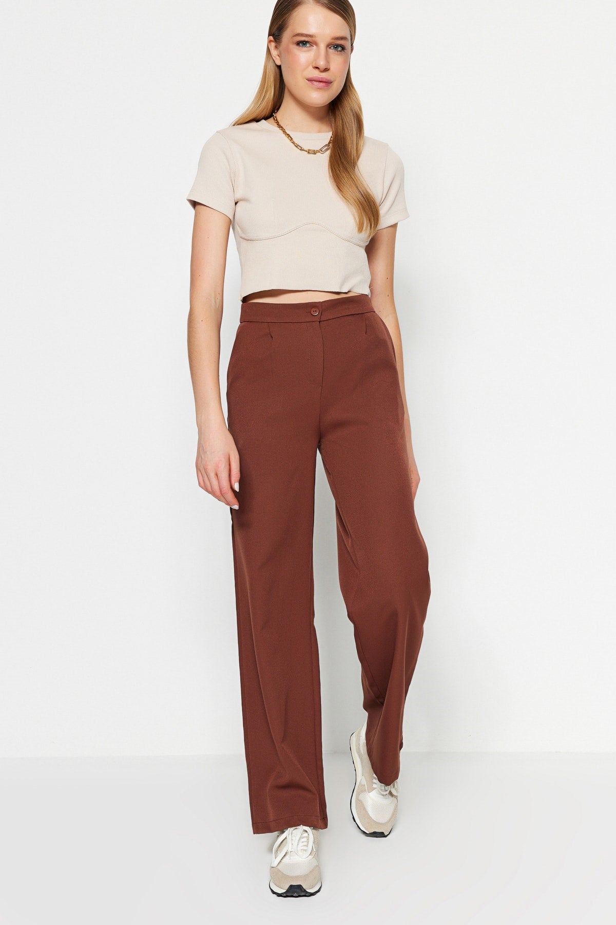 Tile Wide Leg Wide Leg Woven Pants Twoaw22pl0139