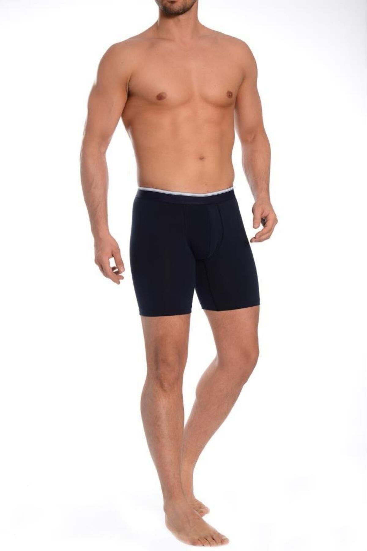 6pcs Lycra Men's Long Boxer 1004 Dnk1004-trn6