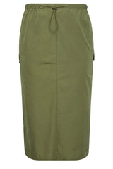 Plus Size Midi Length Cargo Skirt 302038 Byk-23y-302036