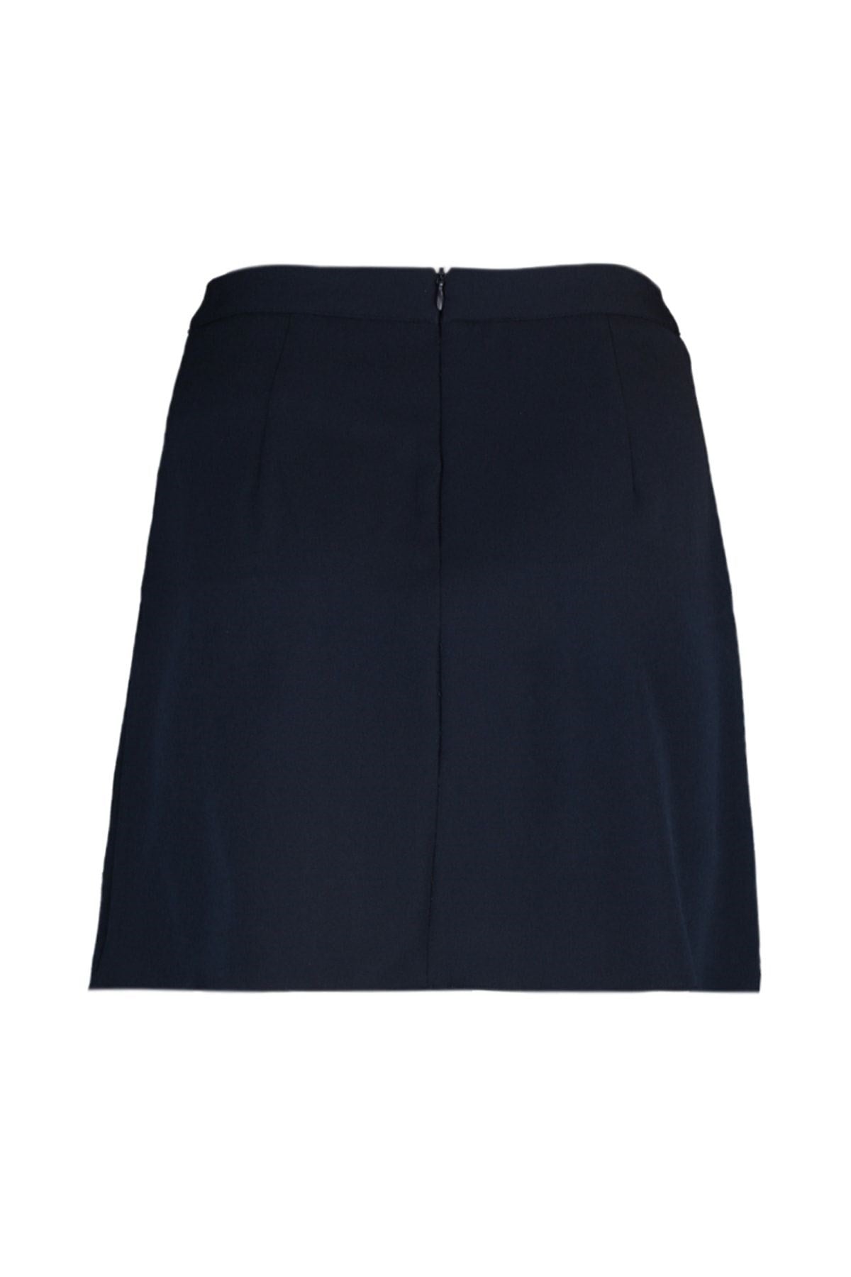 Navy Blue Mini A-line Woven Skirt Twoaw20et0370