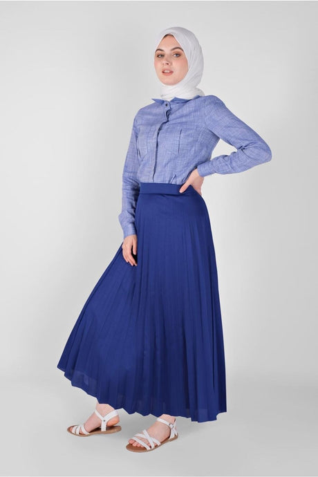 Women's Plum Pleated Skirt 1961 21yetktr1961