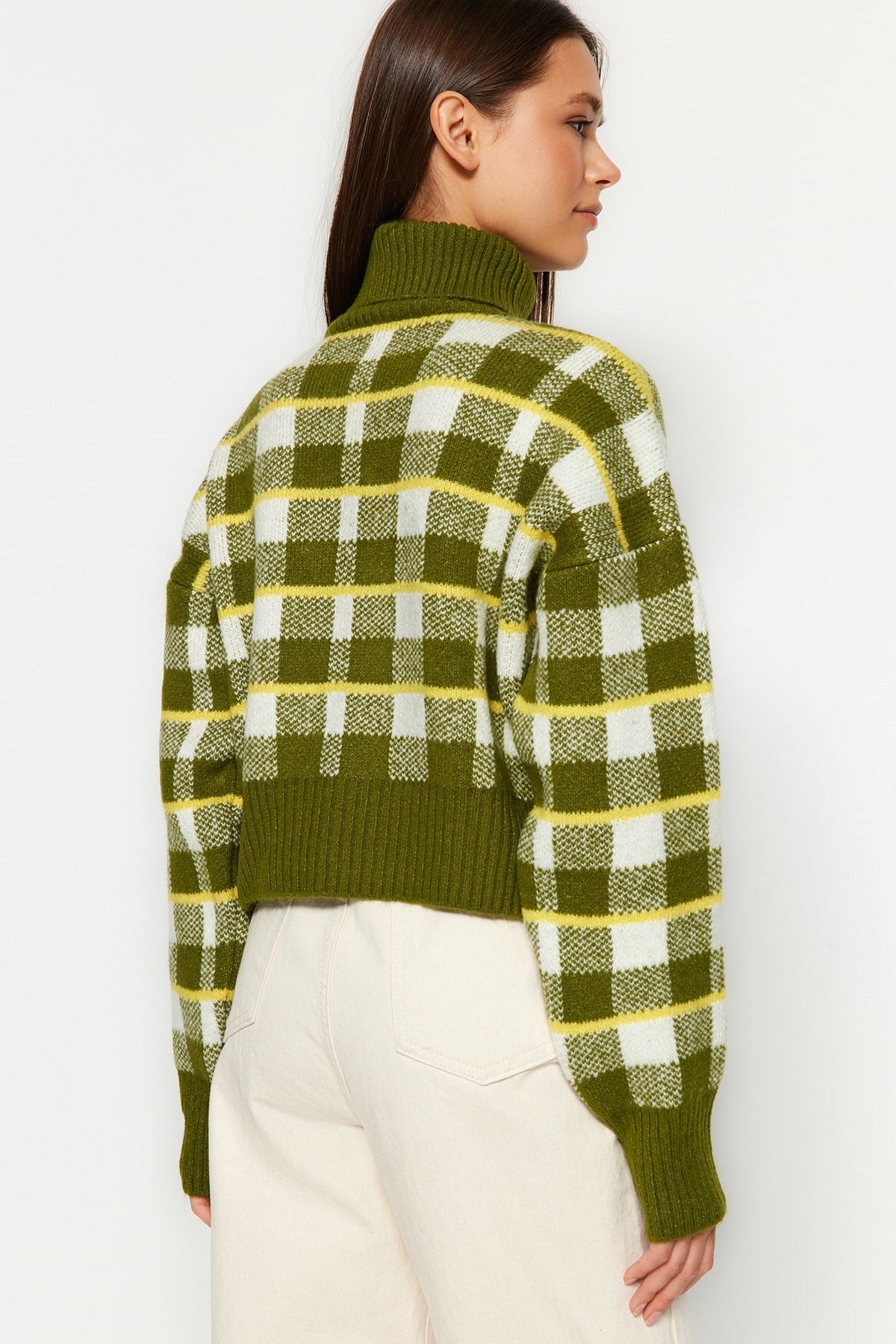 Green Turtleneck Knitwear Sweater Twoaw24kz00729