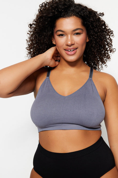 Grey Seamless Bra Tbbss23cw00001