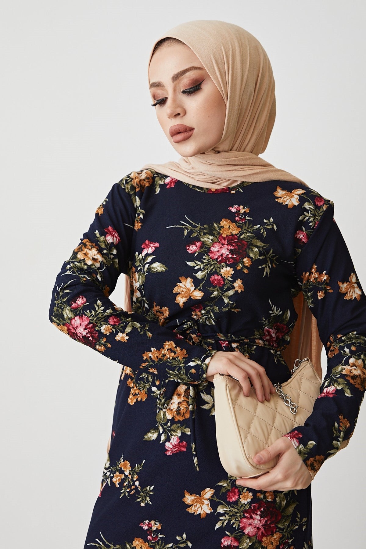 Floral Print Dress Byz100