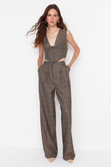 Anthracite Loose Leg Woven Pants Tpraw23pl00016