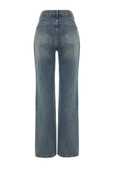 Grey Low Waist Wide Leg Jeans Twoss24je00033