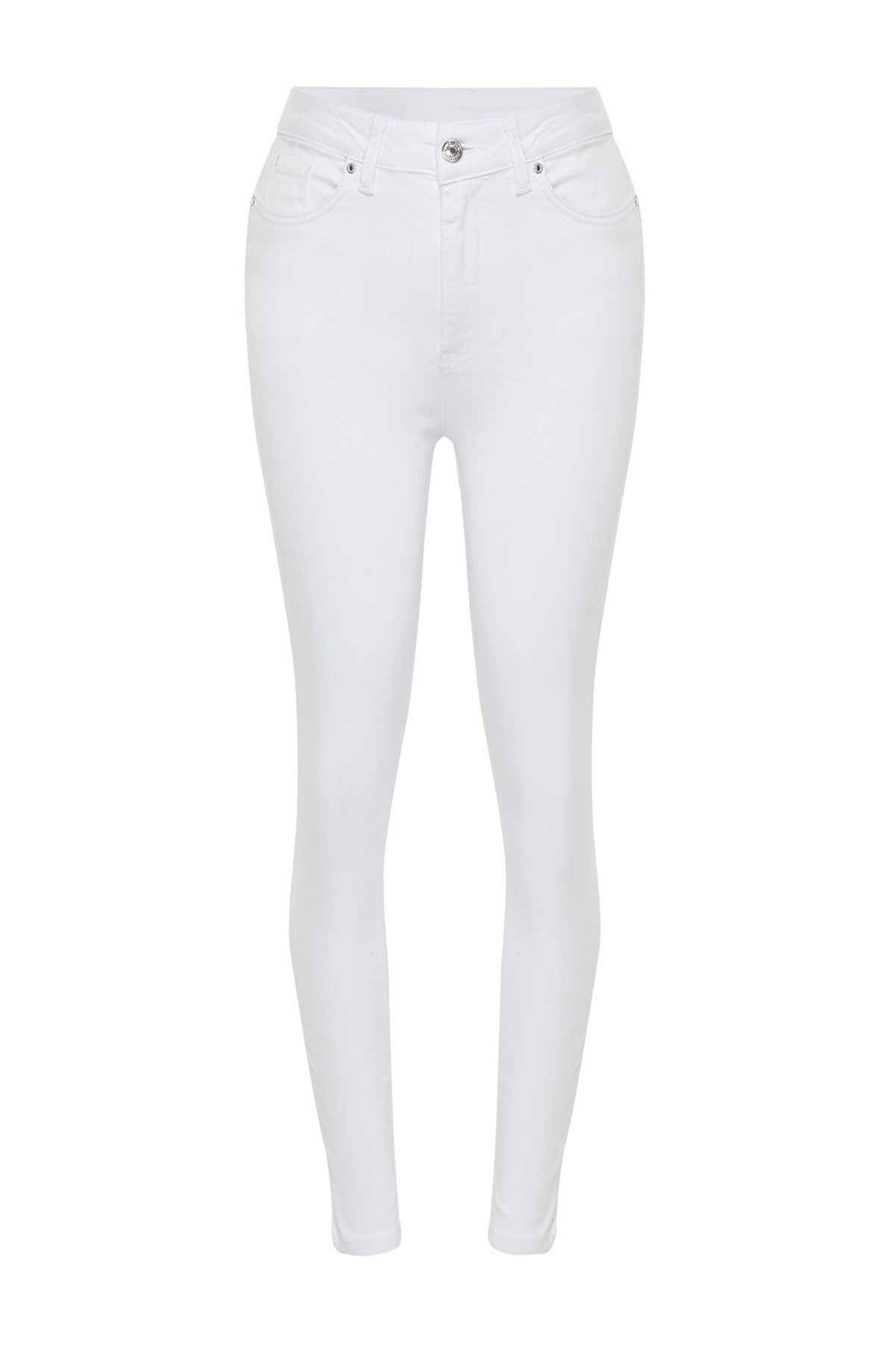 White High Waist Skinny Jeans Twoss24je00266