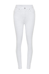 White High Waist Skinny Jeans Twoss24je00266