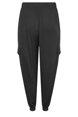 Lycra Stretch Fabric Cargo Pants With Plus Size Leg Elastic Pockets 143449 Byk-23y-143449