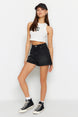 Black Denim Shorts Twoss23sr00199