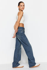 Anthracite High Waist Wide Leg Jeans Twoss24je00050