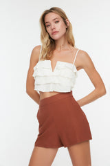 Cinnamon Woven Shorts & Bermuda Tbess21sr0058