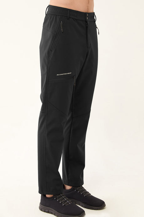 Men's Navy Softshell Winter Outdoor Pants With Zipper Pockets 0335 Tb23ml05w0335-1