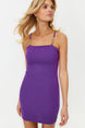 Purple Body Sitting Knitted Accessory Elegant Evening Dress Tprss24el00034