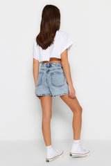 Black Denim Shorts Twoss23sr00199