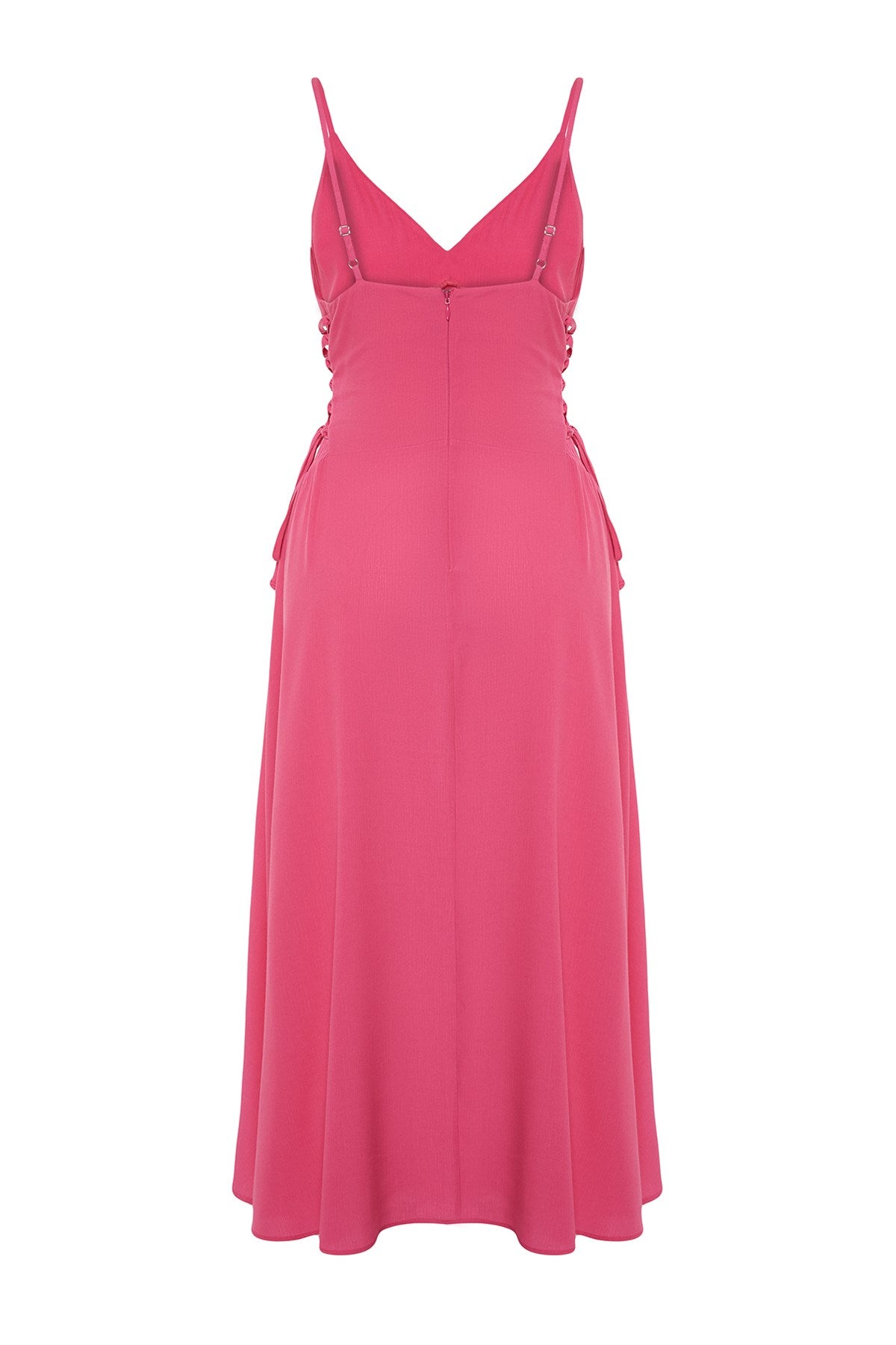 Fuchsia Maxi Woven Beach Dress Tbess24el00098