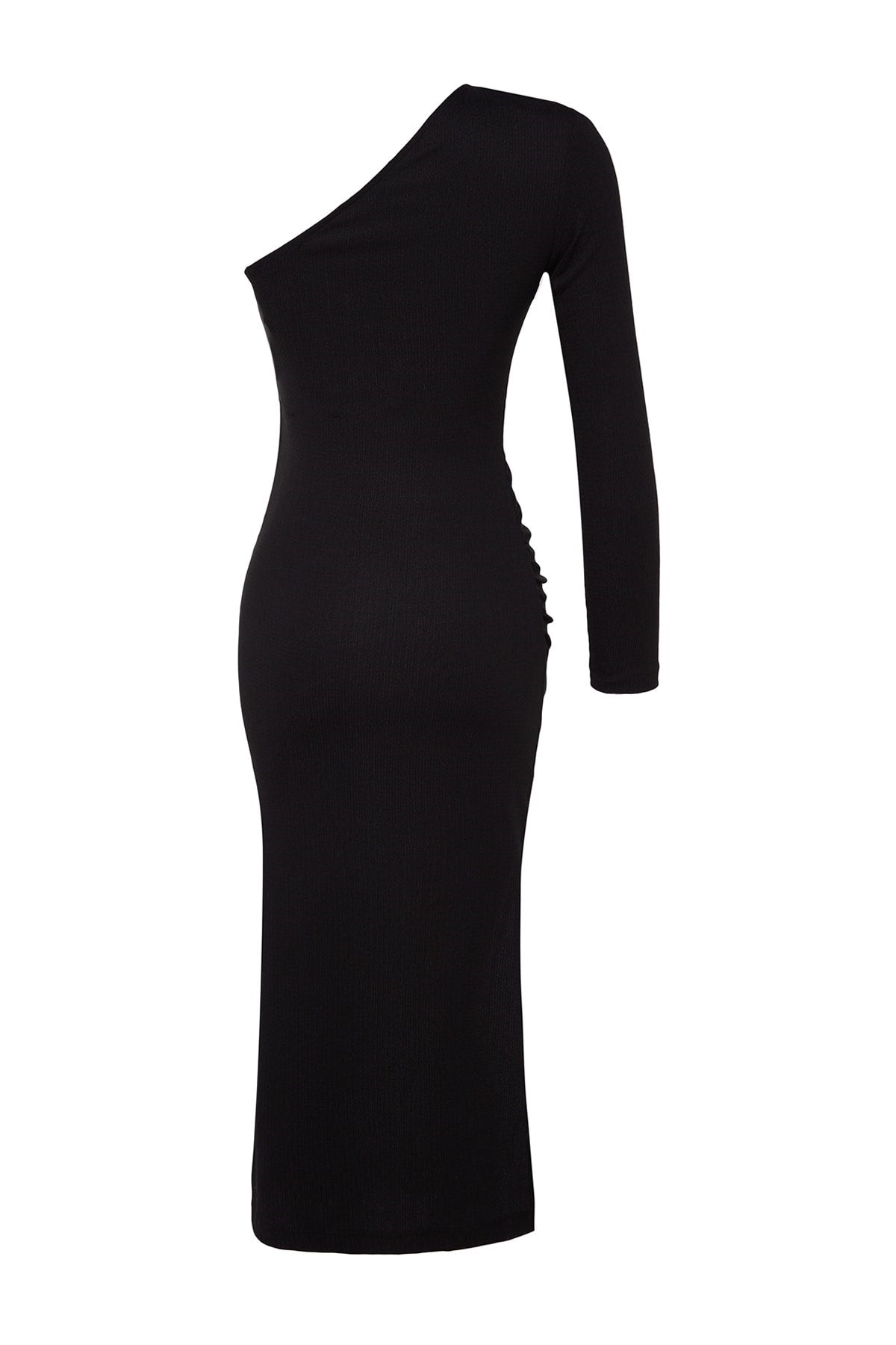 Black Body Sitting Knitted Elegant Evening Dress Tpraw24el00106