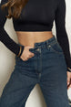 North Waist Detail Double Slit Ecru Jean 2114