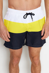 Yellow Men's Standard Size Swimsuit Marine Shorts Tmnss23ds00014