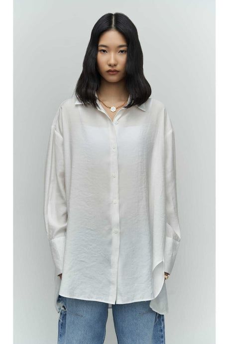 Zaria Open Mink Oversize Shirt 1541