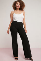 Aisha Women Plus Size Crepe Interlock Body Fully Enveloping Flexible Flare Pants Aisha01072023