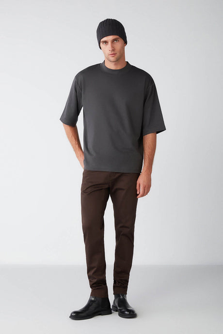 Ascolı Basic Oversize Khaki T-shirt Ascoli01092022